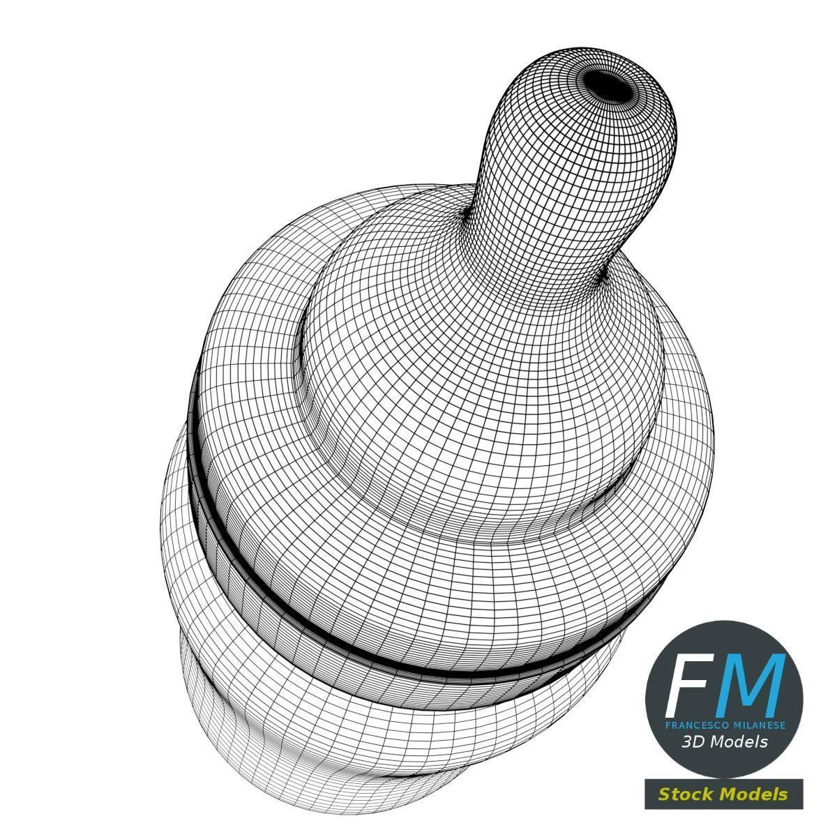 Baby bottle 3D model_8