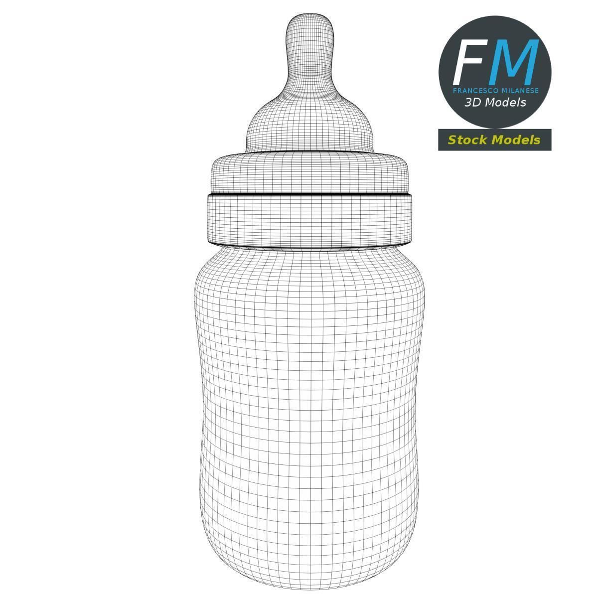 Baby bottle 3D model_7