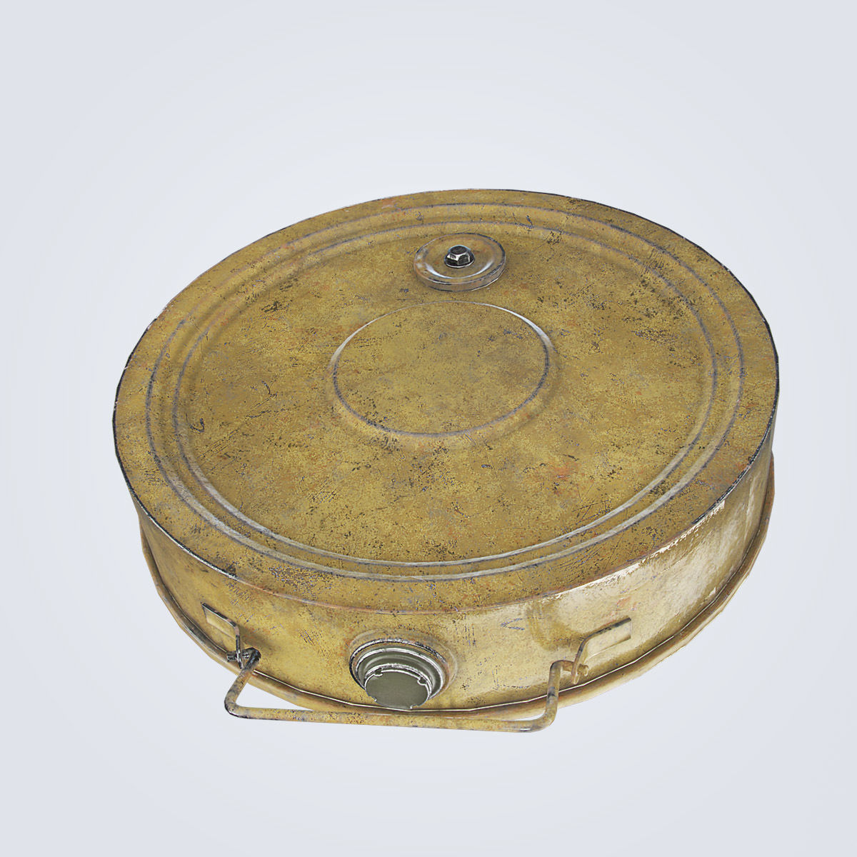 TM-46 Antitank Mine Low-poly 3D model_14