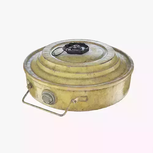 TM-46 Antitank Mine Low-poly 3D model