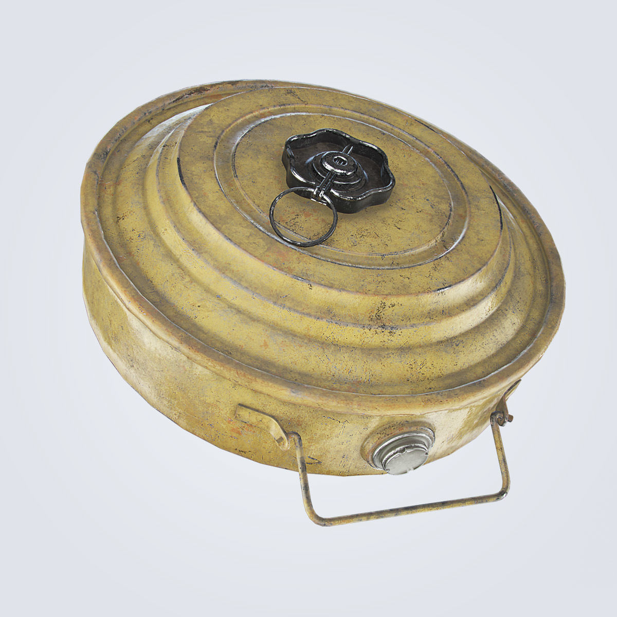 TM-46 Antitank Mine Low-poly 3D model_13