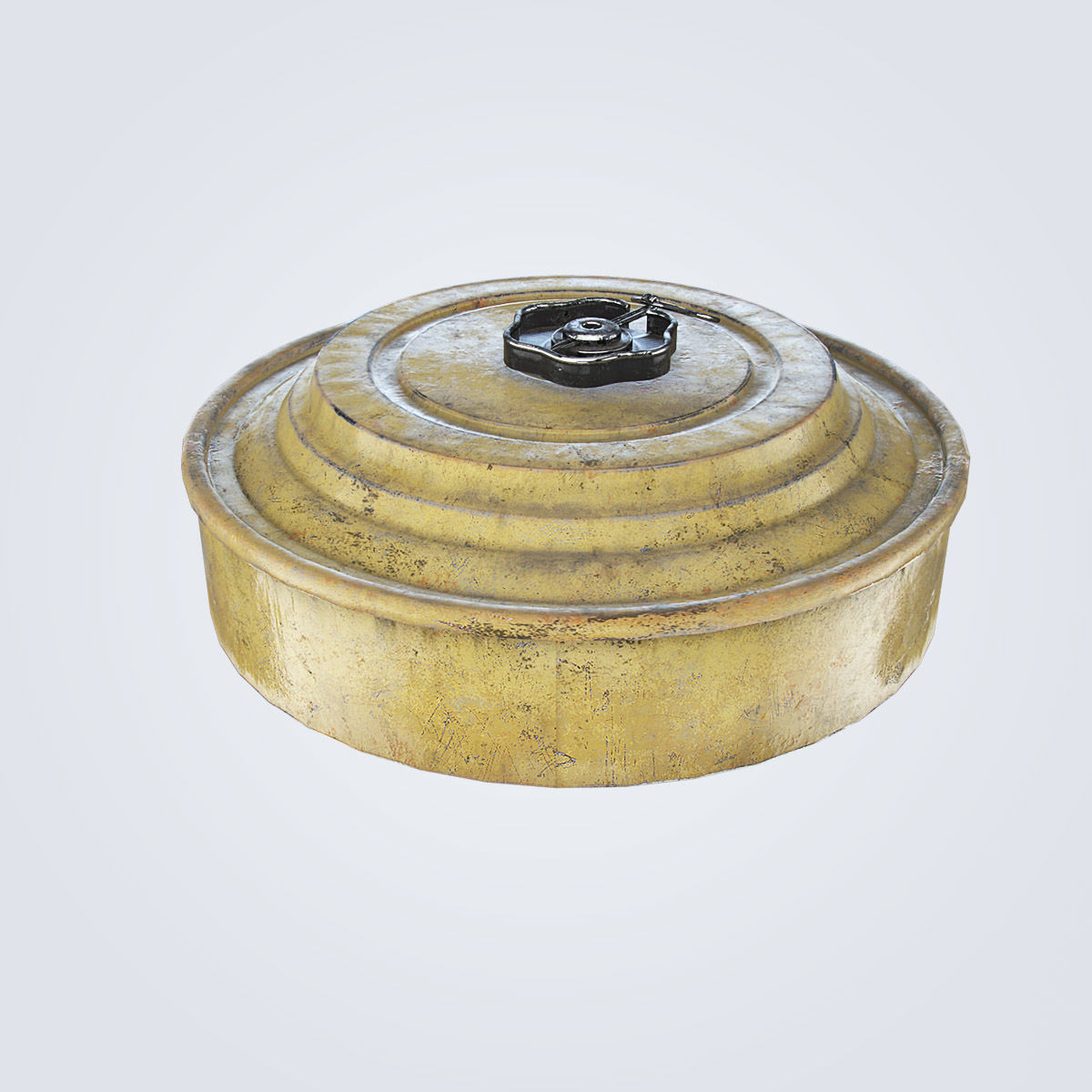 TM-46 Antitank Mine Low-poly 3D model_4