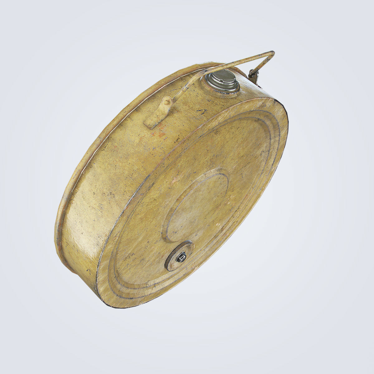 TM-46 Antitank Mine Low-poly 3D model_7