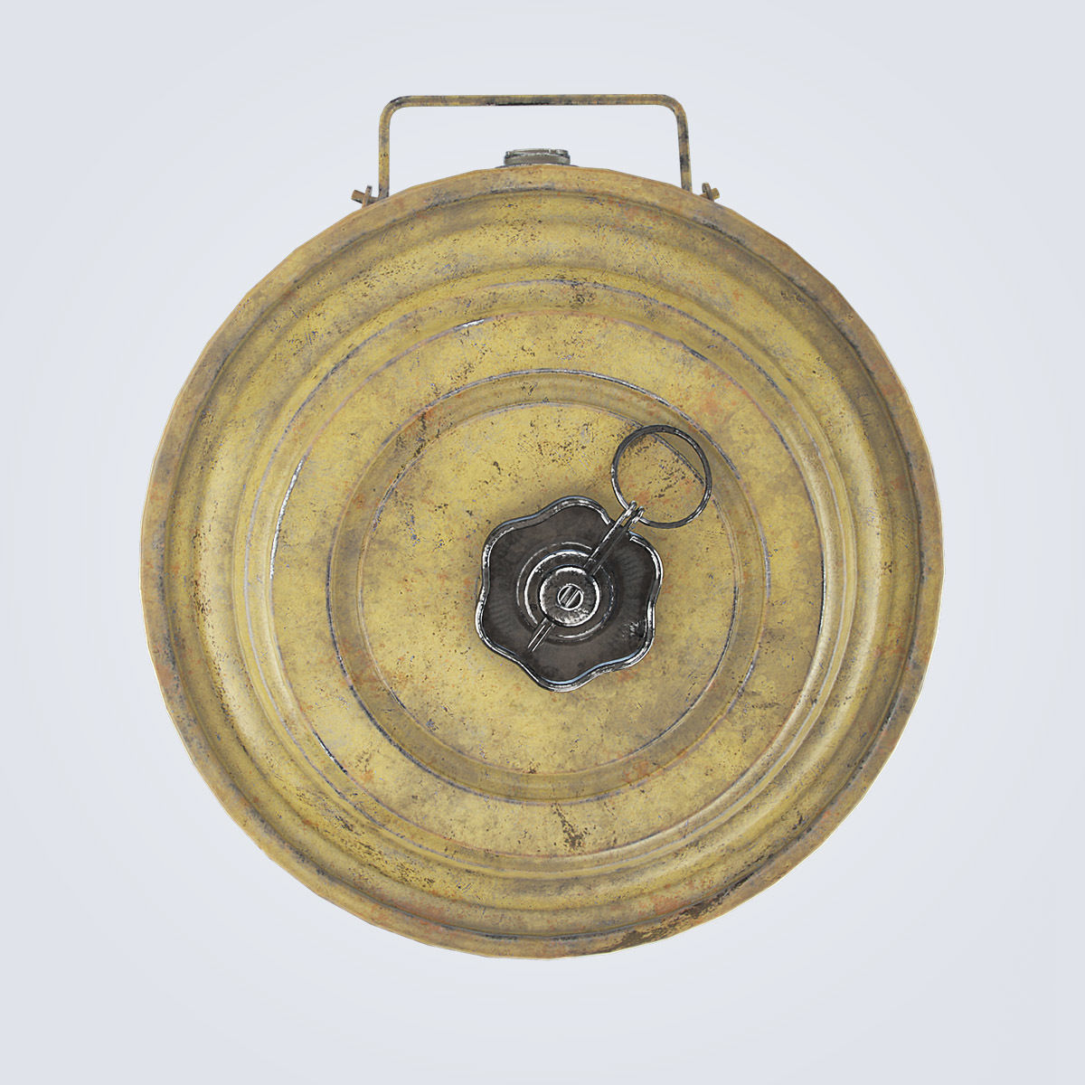 TM-46 Antitank Mine Low-poly 3D model_5