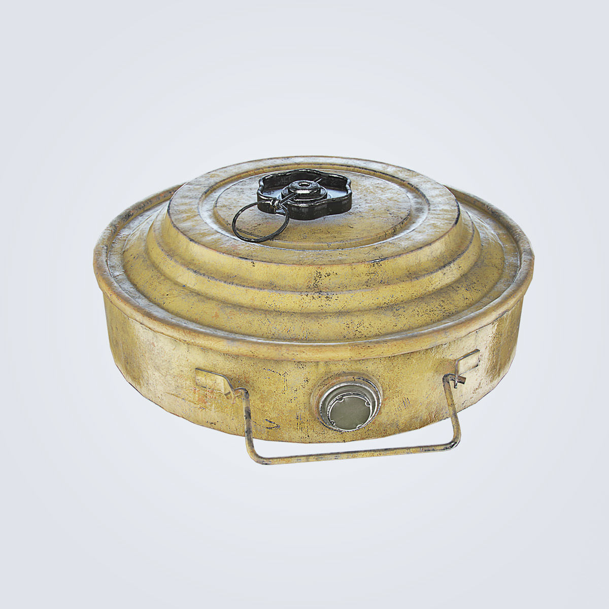 TM-46 Antitank Mine Low-poly 3D model_2