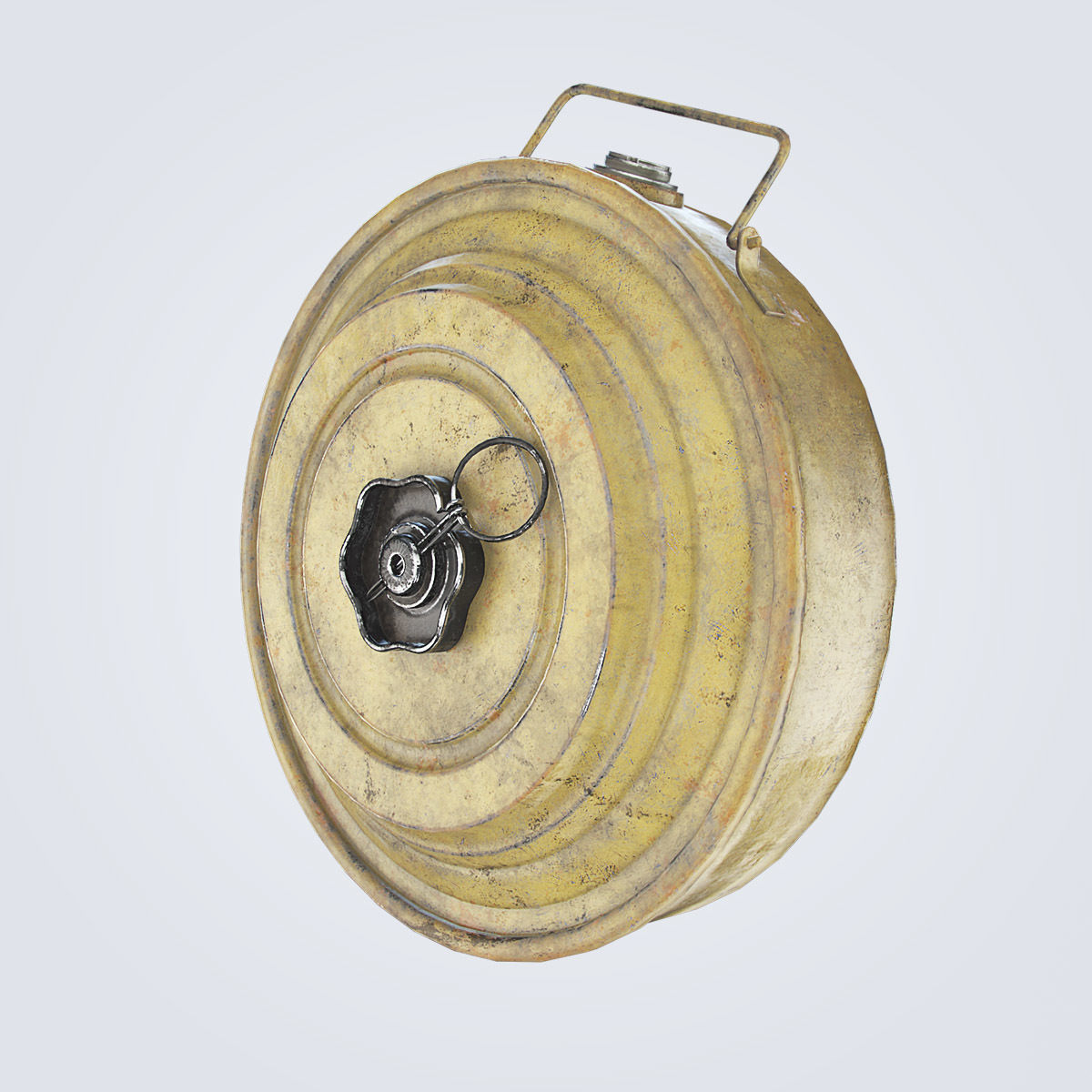 TM-46 Antitank Mine Low-poly 3D model_6
