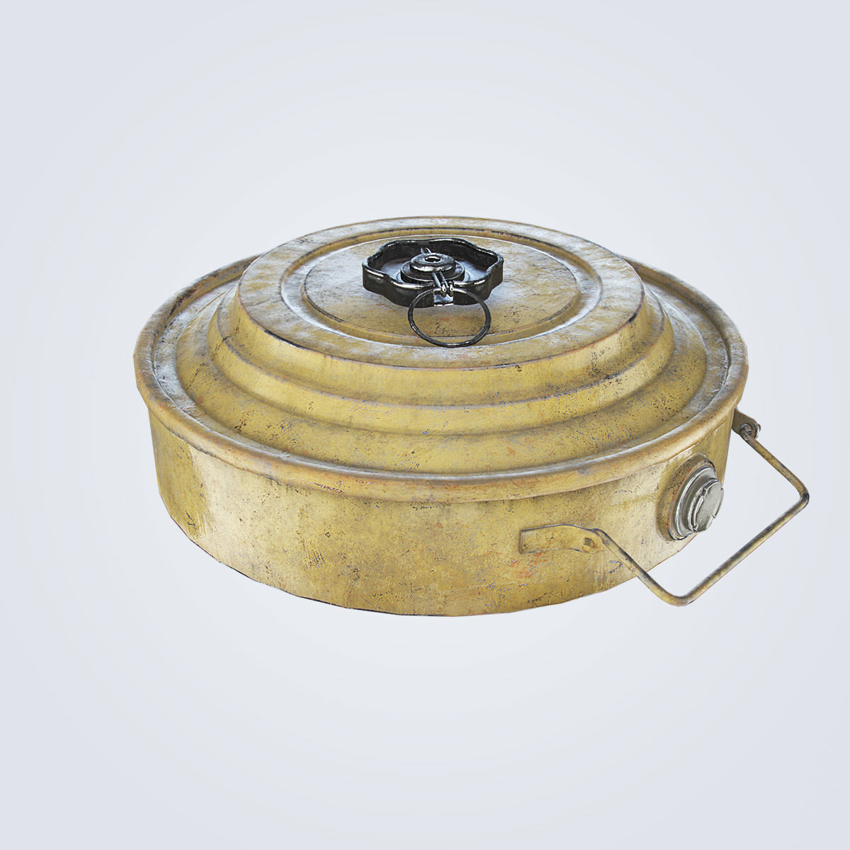 TM-46 Antitank Mine Low-poly 3D model_3