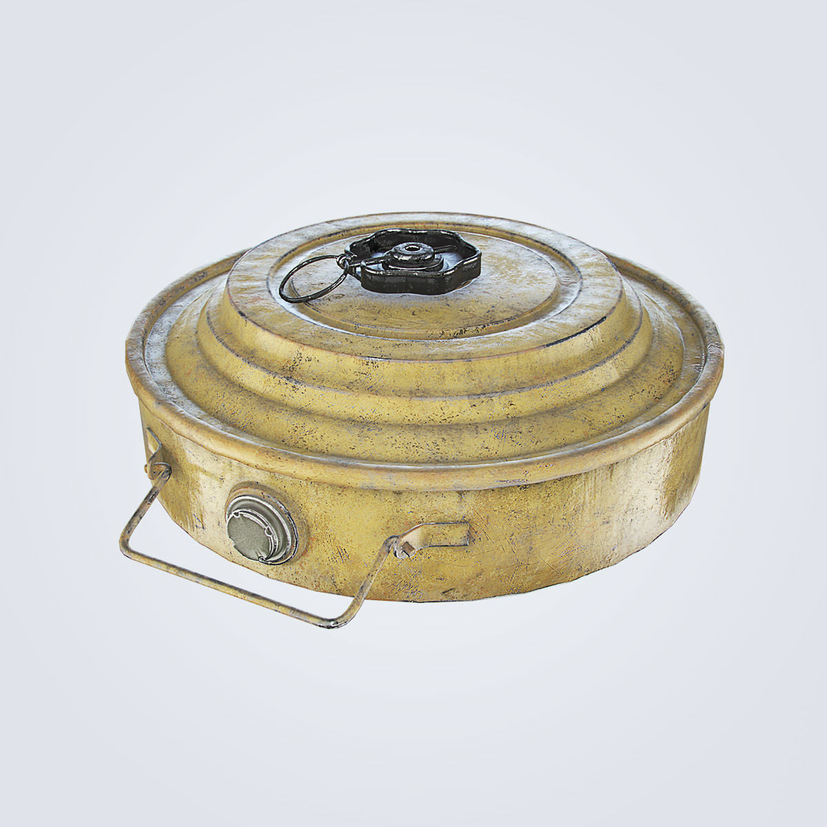TM-46 Antitank Mine Low-poly 3D model_1