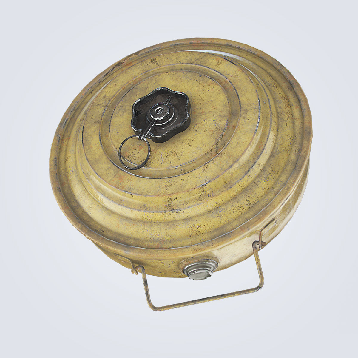 TM-46 Antitank Mine Low-poly 3D model_8