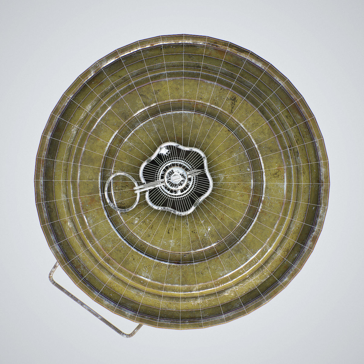 TM-46 Antitank Mine Low-poly 3D model_17