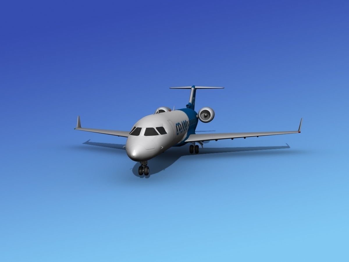 Canadair CRJ100 Bombardier 3D model_1