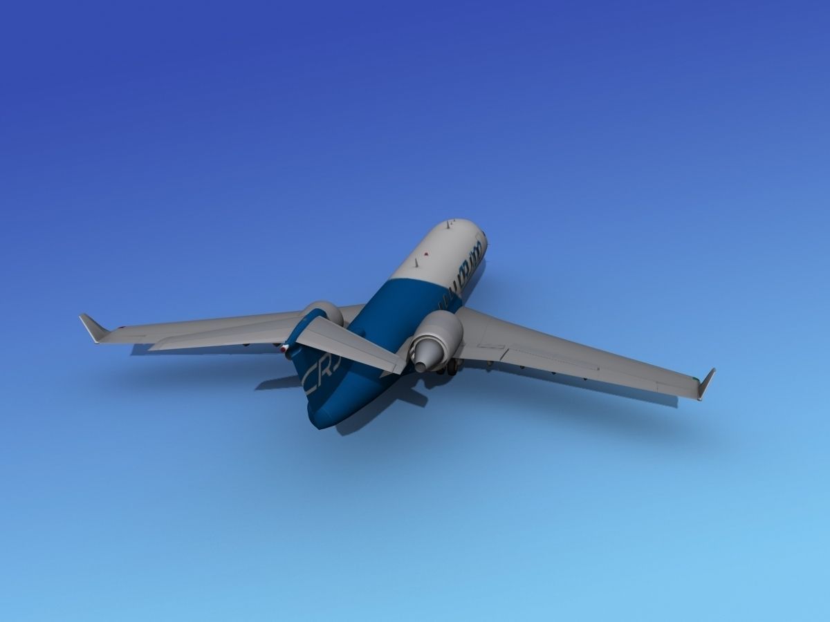 Canadair CRJ100 Bombardier 3D model_5