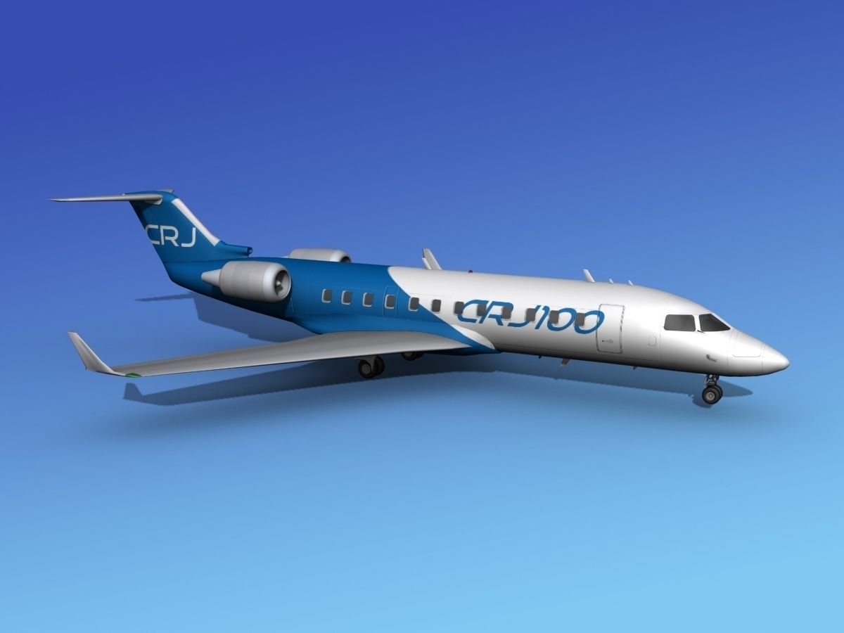 Canadair CRJ100 Bombardier 3D model_4