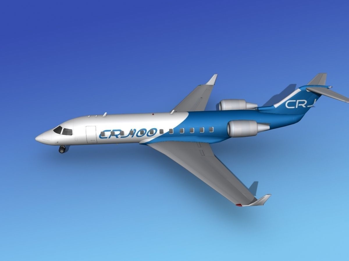 Canadair CRJ100 Bombardier 3D model_10