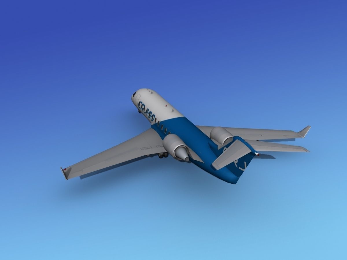 Canadair CRJ100 Bombardier 3D model_7