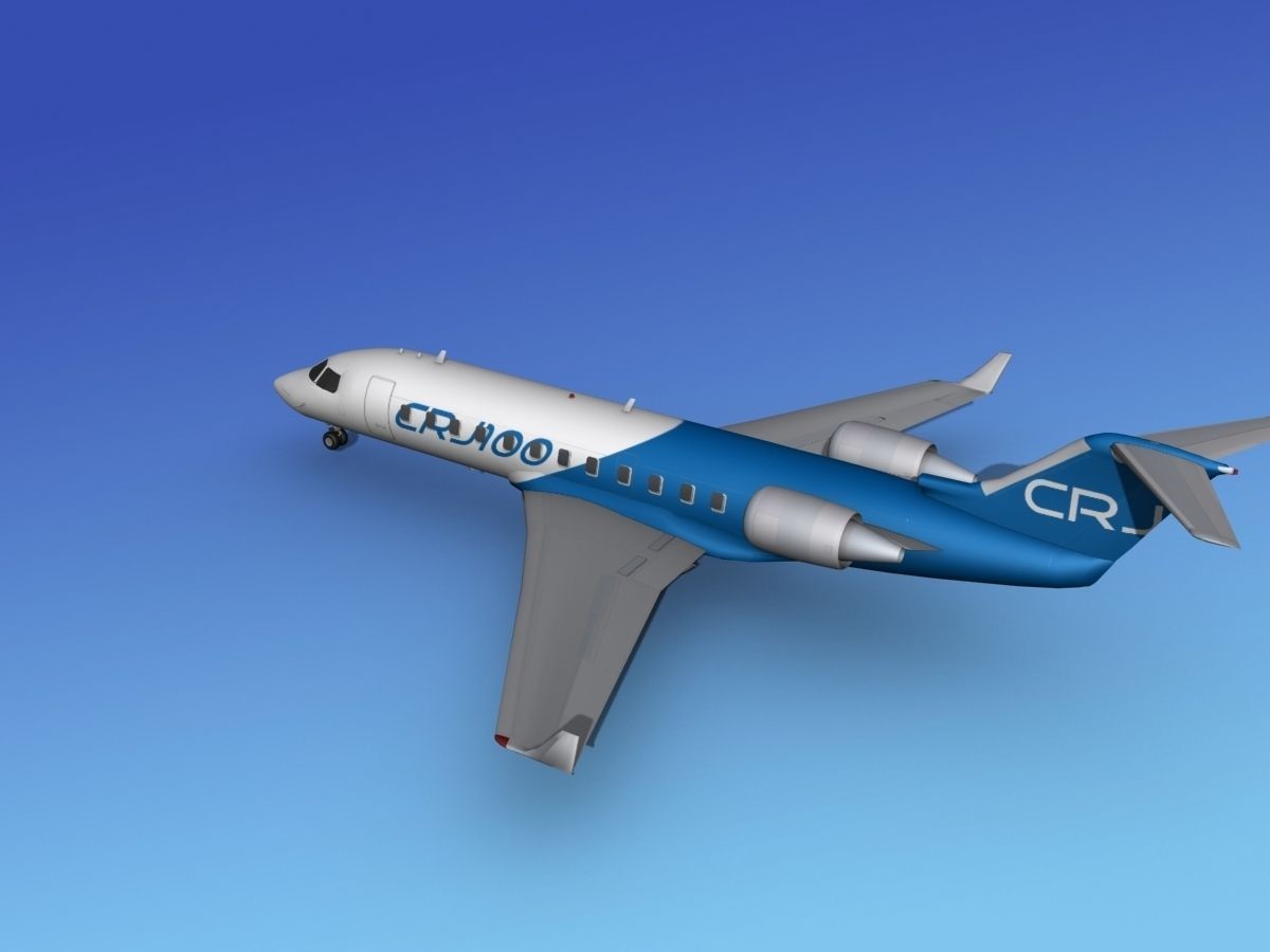 Canadair CRJ100 Bombardier 3D model_8