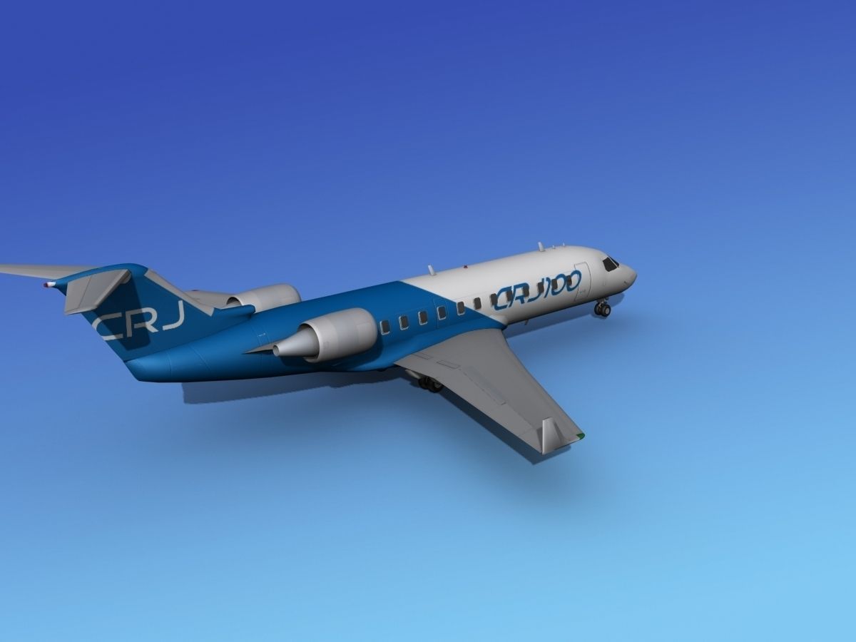 Canadair CRJ100 Bombardier 3D model_6