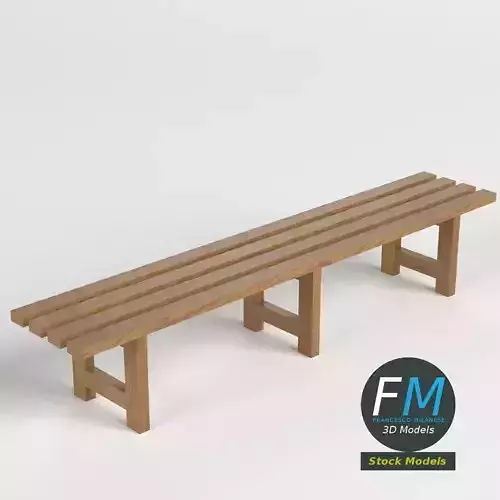 Locker room bench