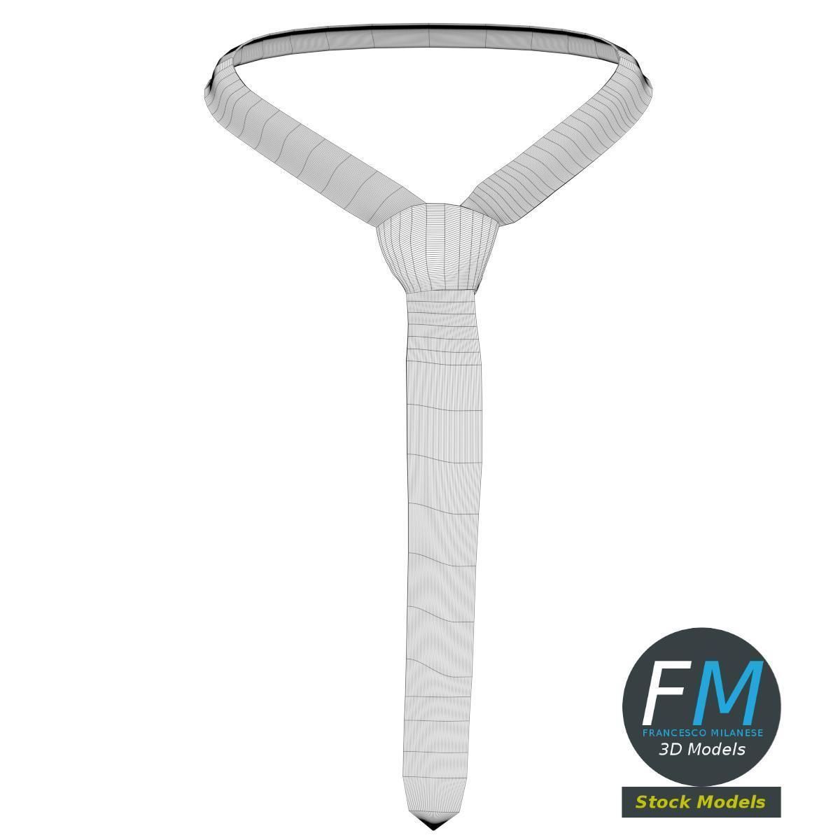 Tie 2 necktie 3D model_7