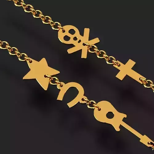 Chain segments FREE stl 3dm obj Free 3D print model