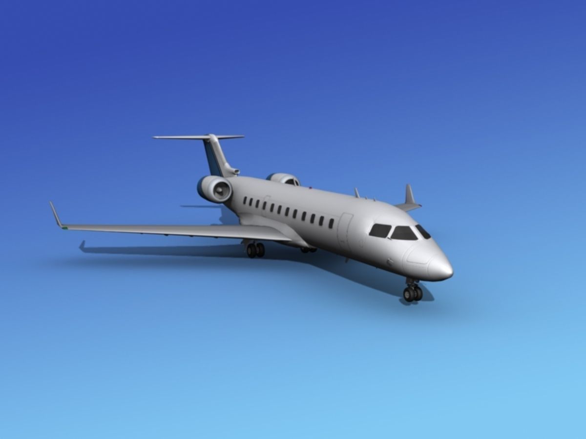 Canadair CRJ100 Corporate 2 3D model_1