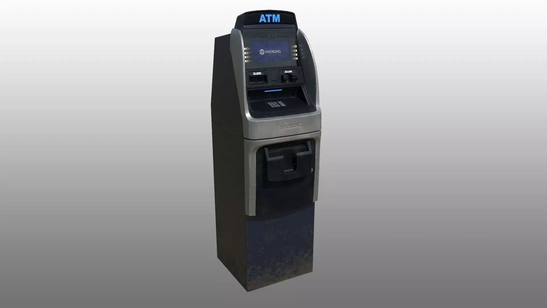 Hyosung ATM  Low-poly 3D model_0