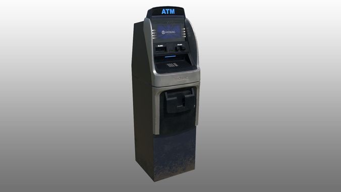 Hyosung ATM  Low-poly 3D model