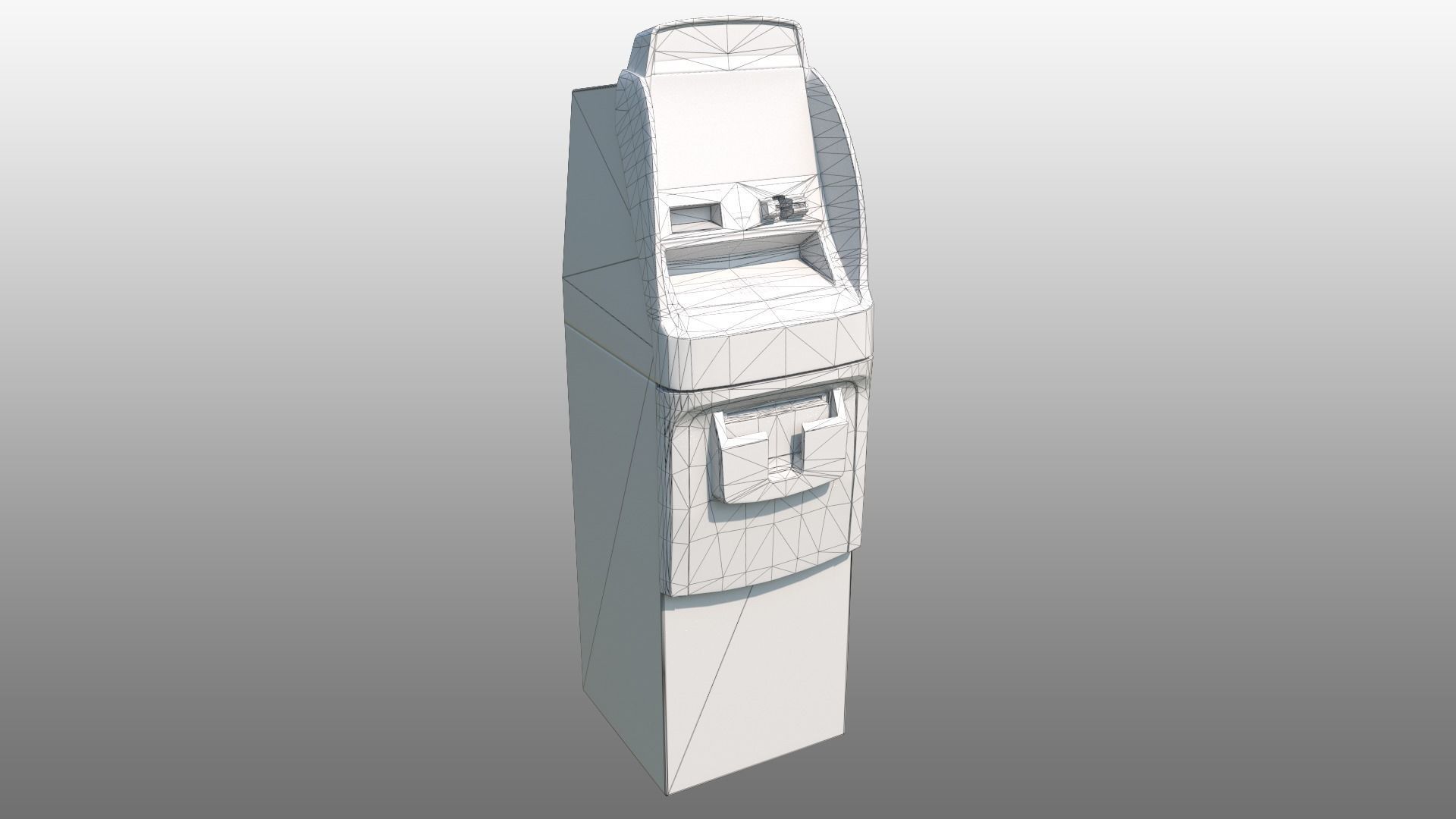 Hyosung ATM  Low-poly 3D model_5