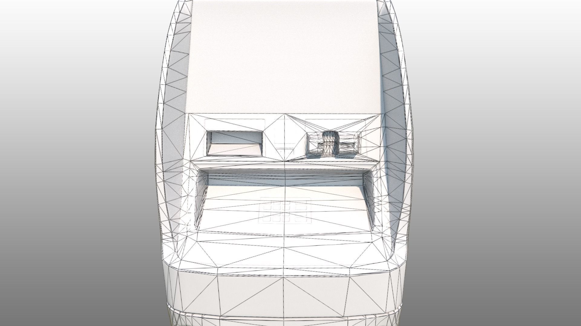 Hyosung ATM  Low-poly 3D model_6