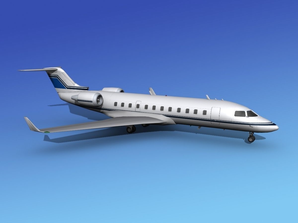 Canadair CRJ100 Corporate 3 3D model_4
