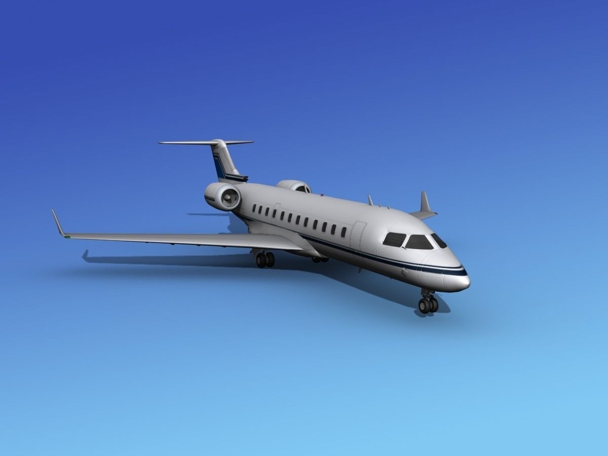 Canadair CRJ100 Corporate 3 3D model_2