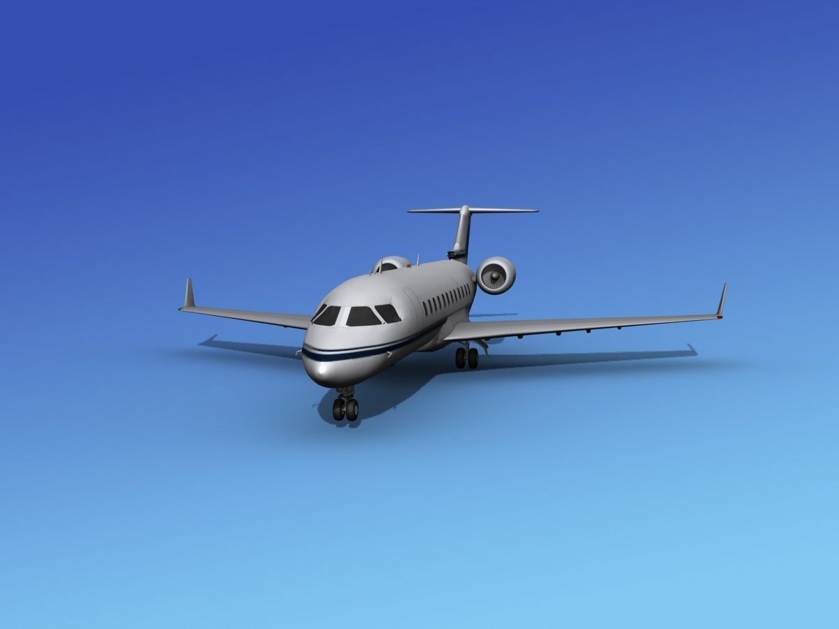 Canadair CRJ100 Corporate 3 3D model_1