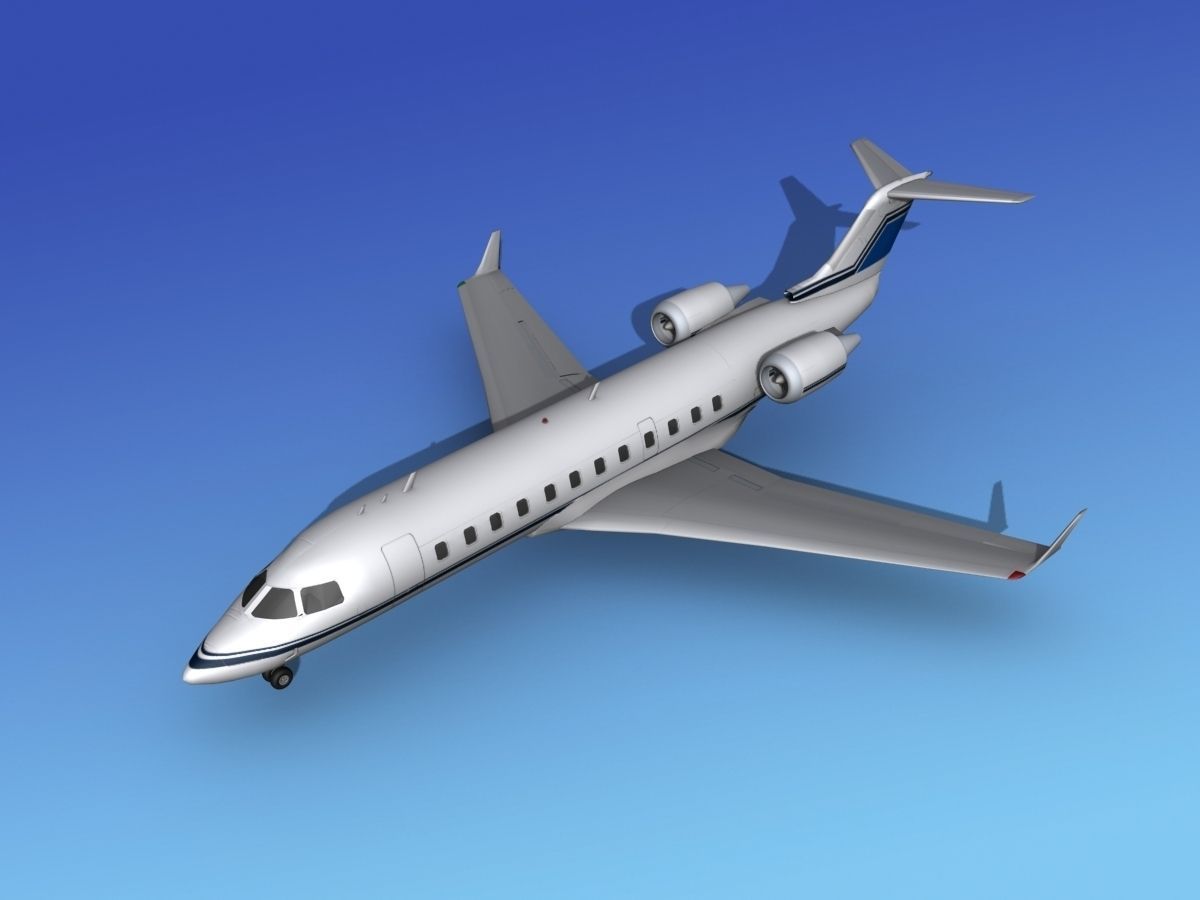 Canadair CRJ100 Corporate 3 3D model_10