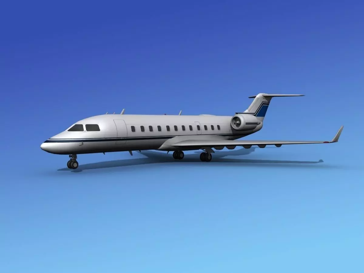 Canadair CRJ100 Corporate 3 3D model_0