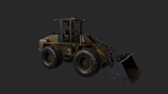Wheel Loader Low-poly 3D model