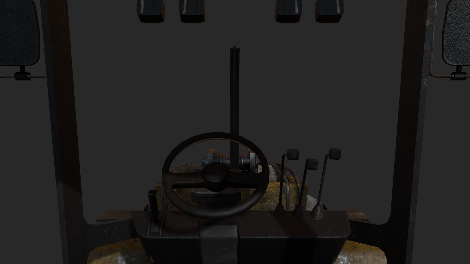 Wheel Loader Low-poly 3D model_5