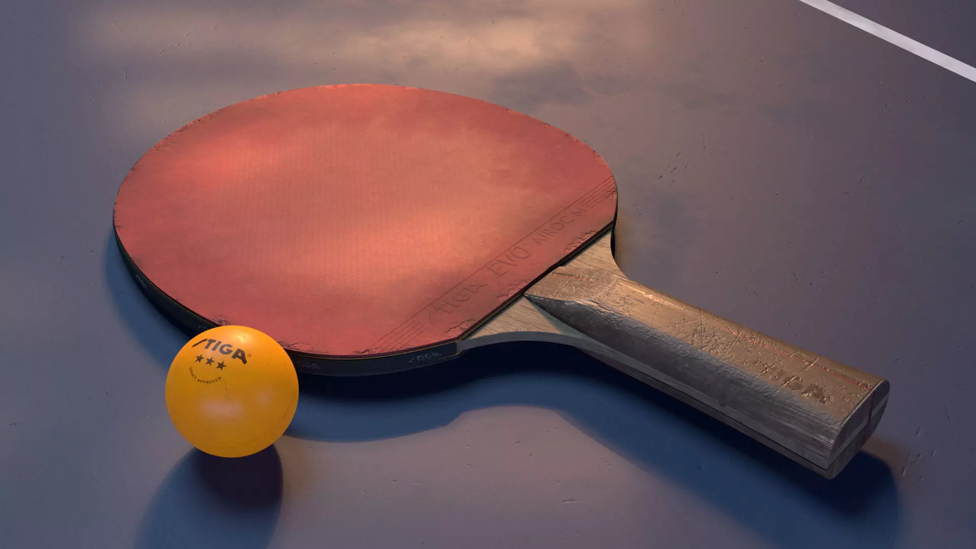Ping Pong Paddle 3D model