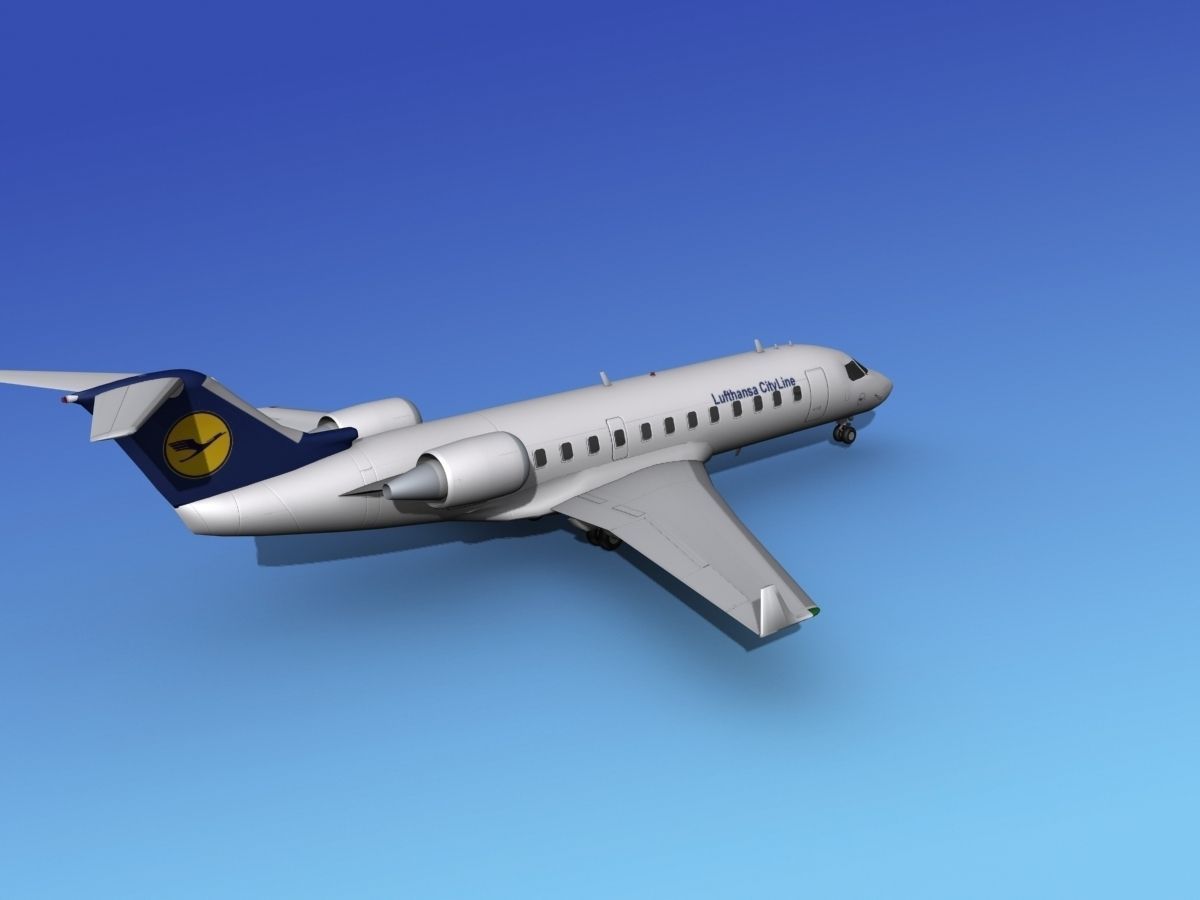 Canadair CRJ100 Lufthansa Cityline 3D model_4