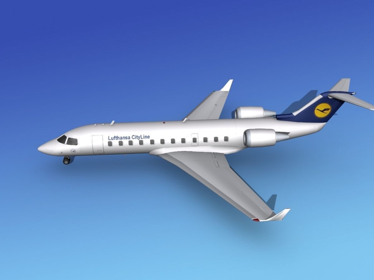 Canadair CRJ100 Lufthansa Cityline 3D model_9