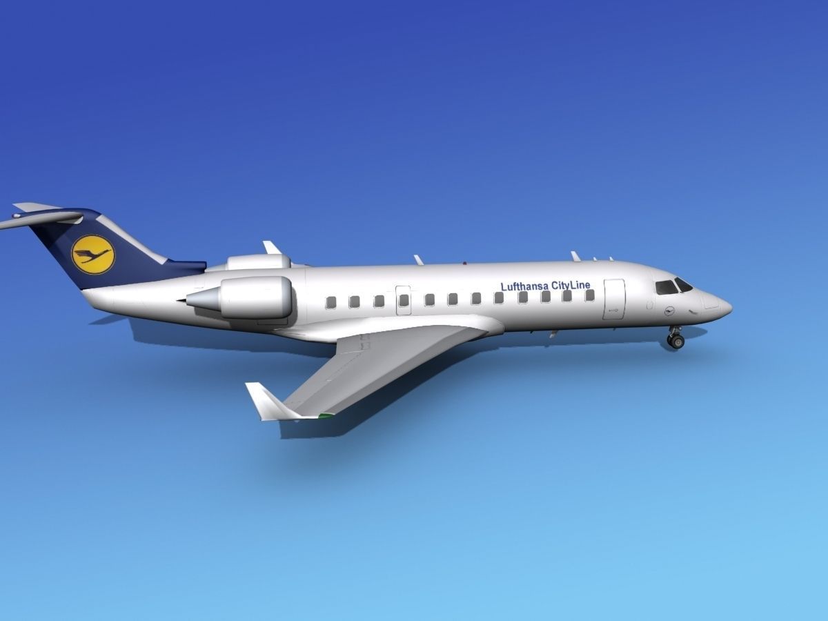 Canadair CRJ100 Lufthansa Cityline 3D model_6