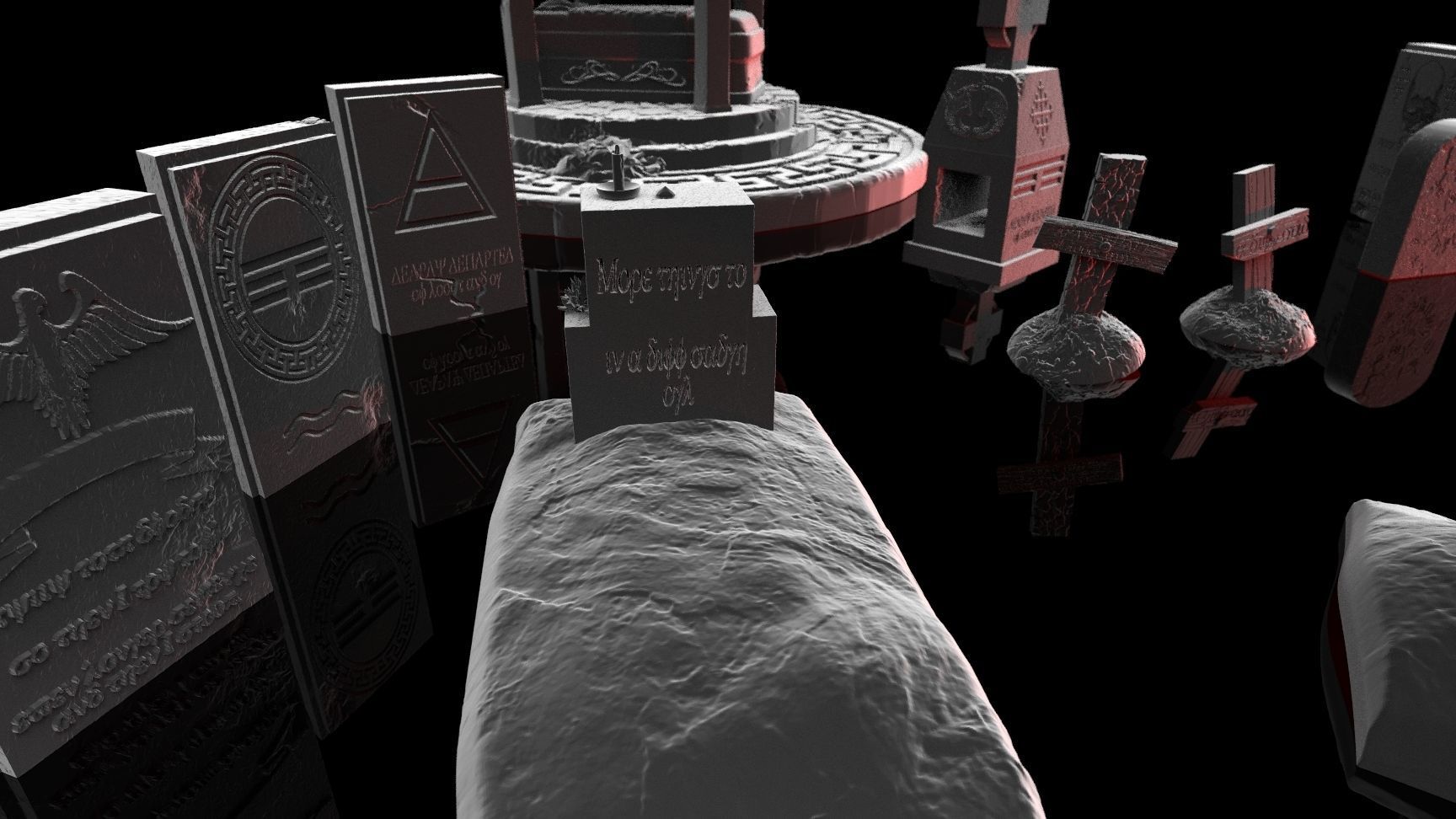 Ultimate Gravestone Collection 3D print model_7