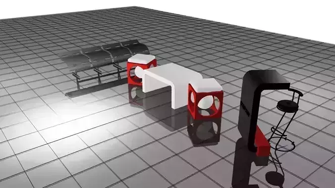 Creative Furniture Pack 01 3D model