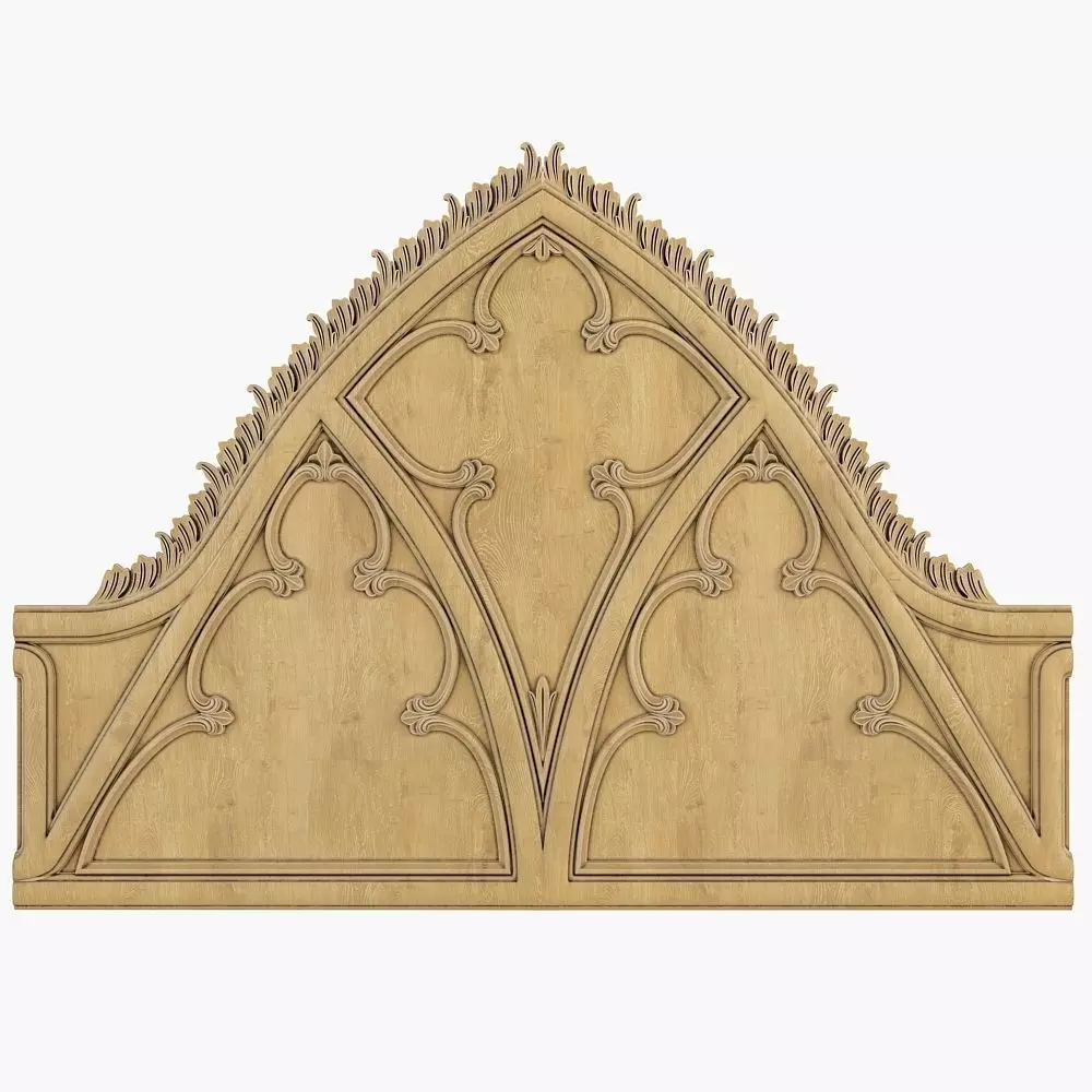 Gothic panel CNC 3D model_0