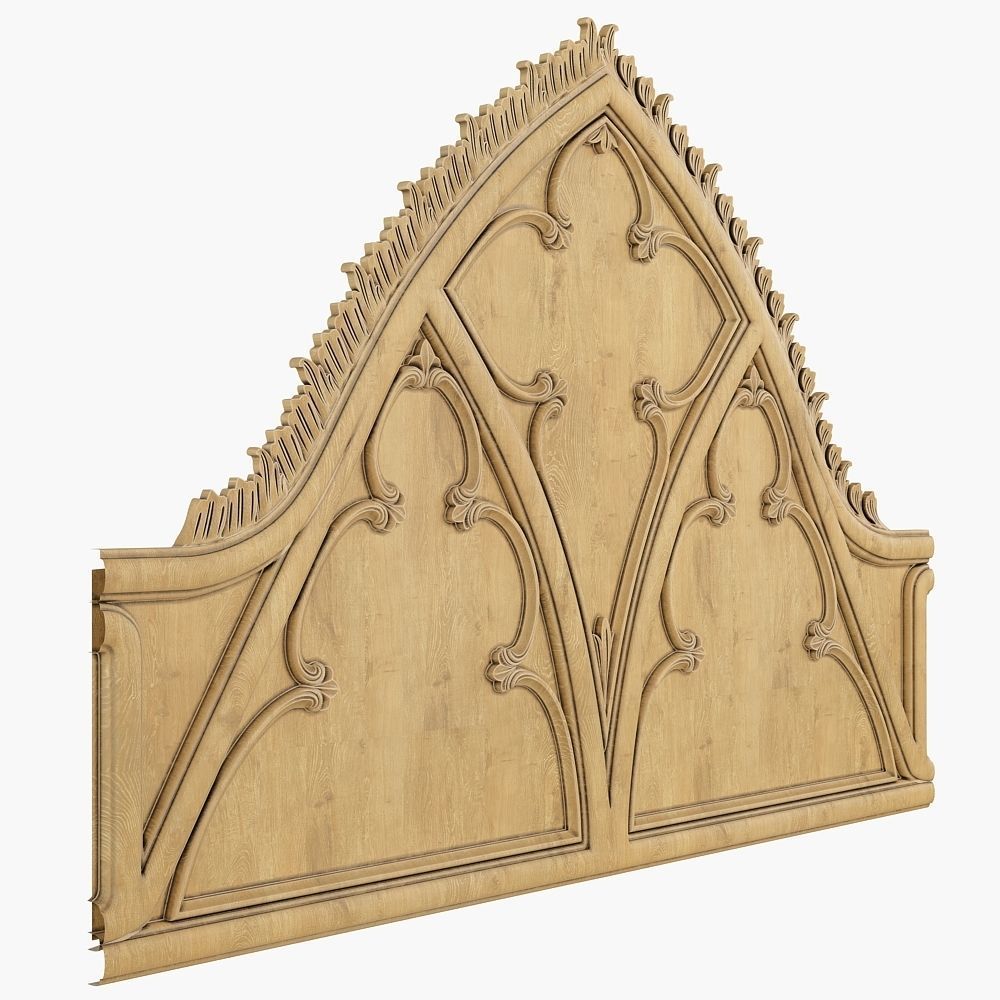 Gothic panel CNC 3D model_1