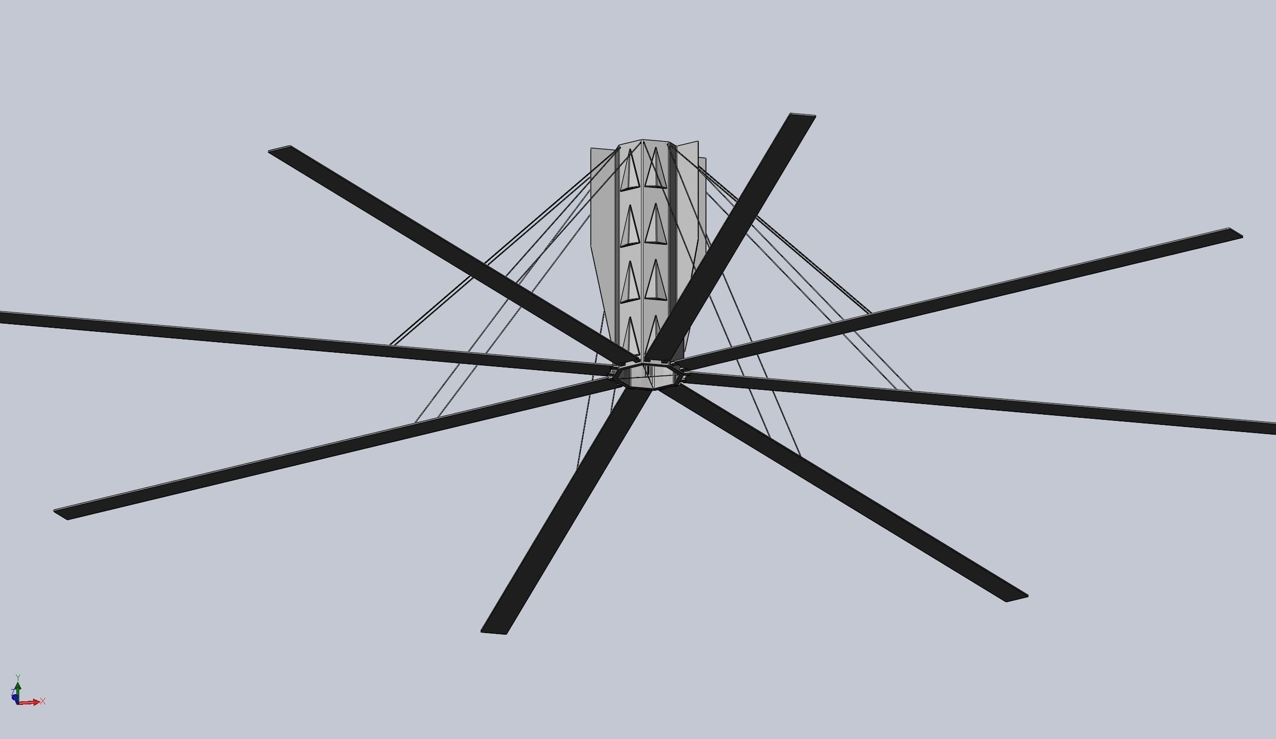 Basic Model Of A Rotating Space Habitat Concept 3D print model_2