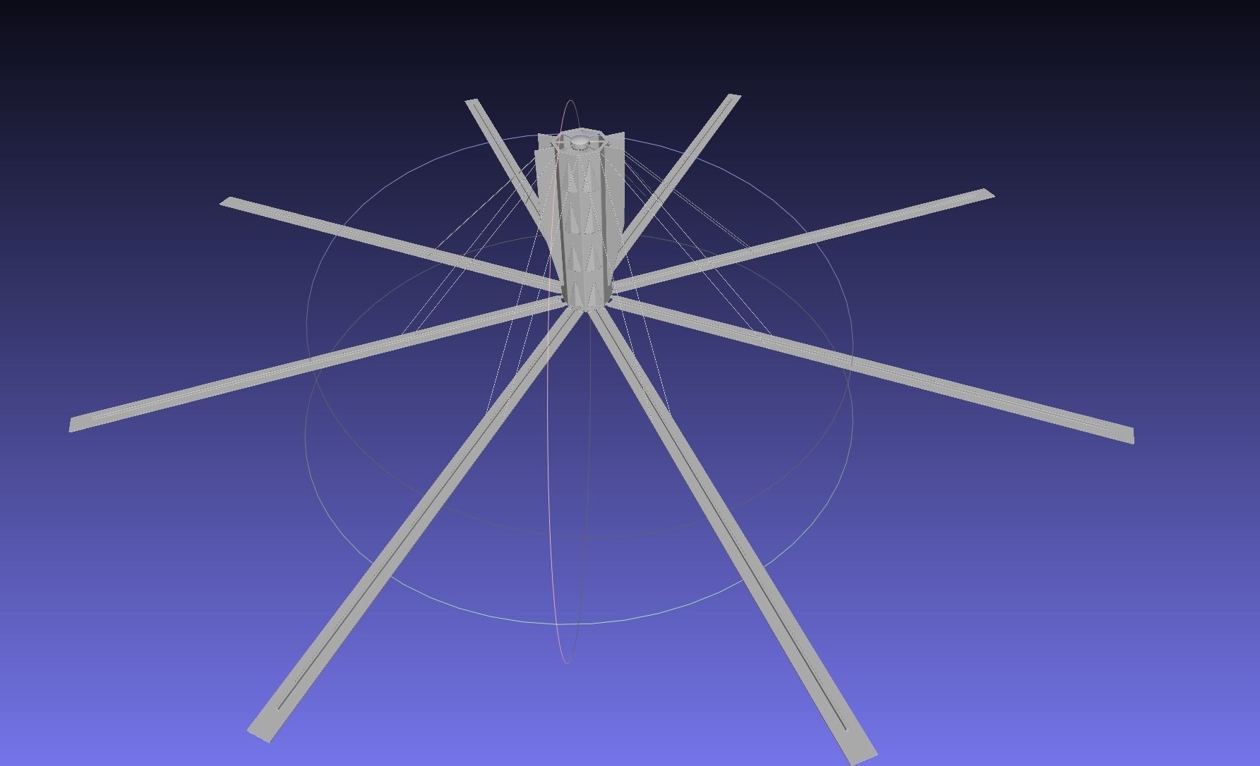Basic Model Of A Rotating Space Habitat Concept 3D print model_6