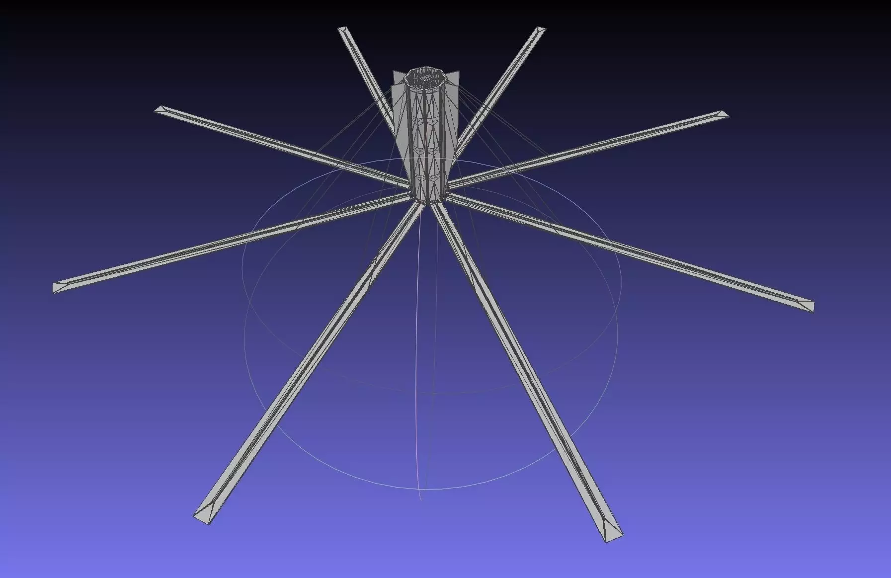 Basic Model Of A Rotating Space Habitat Concept 3D print model_0
