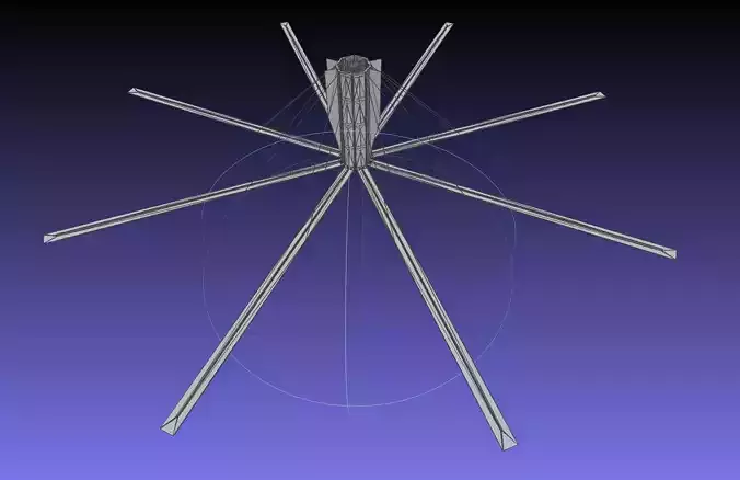 Basic Model Of A Rotating Space Habitat Concept 3D print model