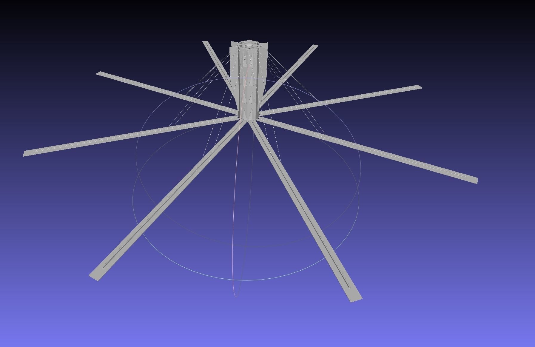 Basic Model Of A Rotating Space Habitat Concept 3D print model_4