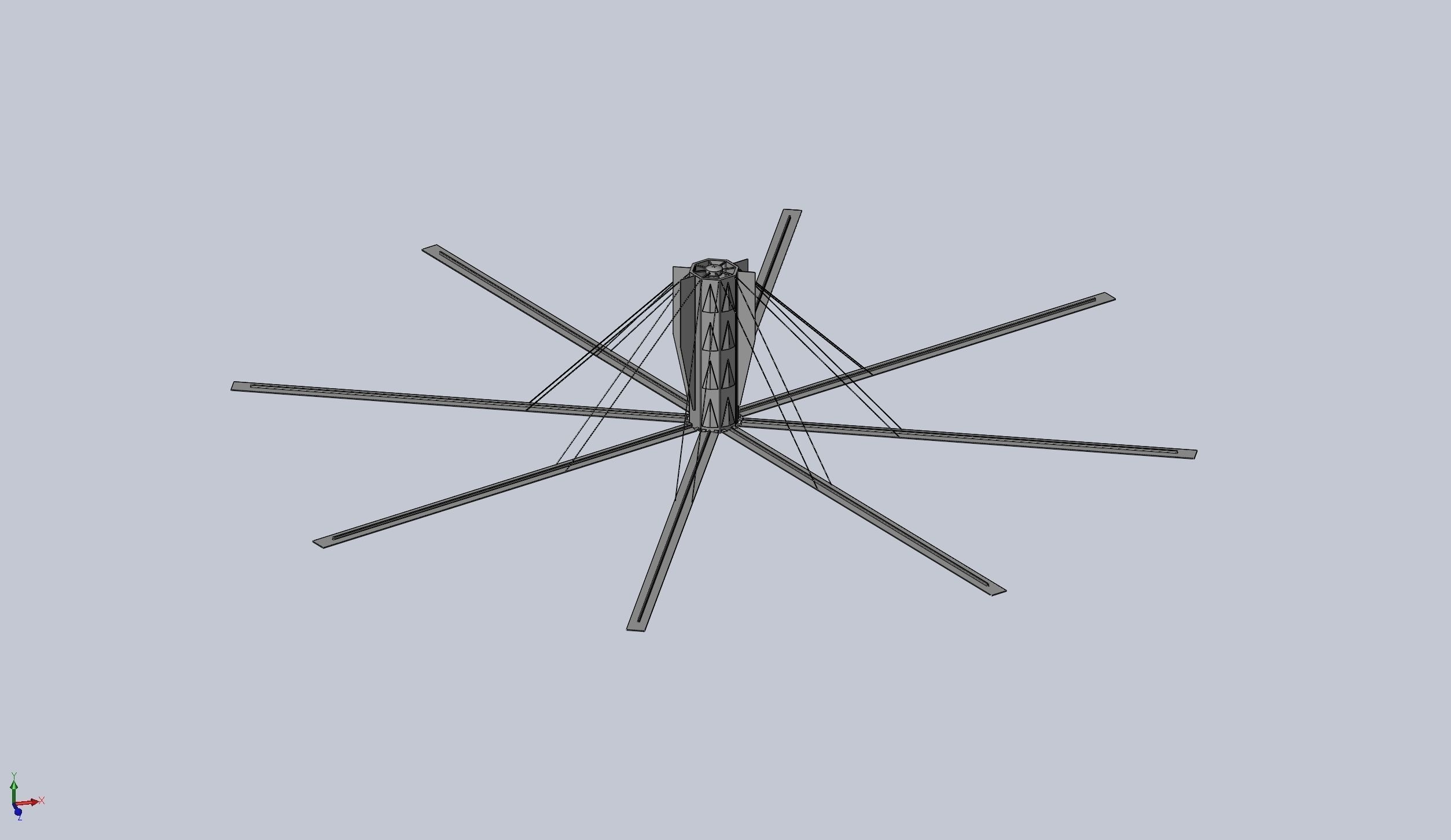 Basic Model Of A Rotating Space Habitat Concept 3D print model_3